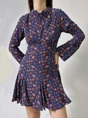 Doen Selena Dress - Midnight Riviera Medallion Size Medium